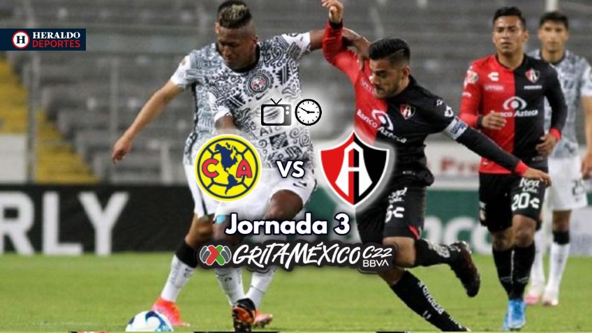 Qué canal transmite América vs Atlas EN VIVO por TV: Jornada 3 Liga MX