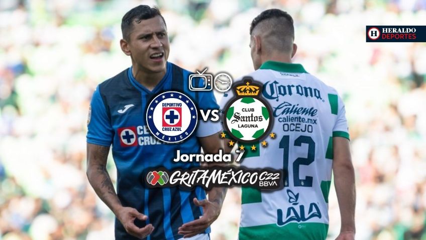 Qué canal transmite Cruz Azul vs Santos EN VIVO por TV: Jornada 7 Liga MX