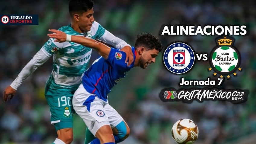 Cruz Azul vs Santos | ALINEACIONES | Jornada 7 Liga MX