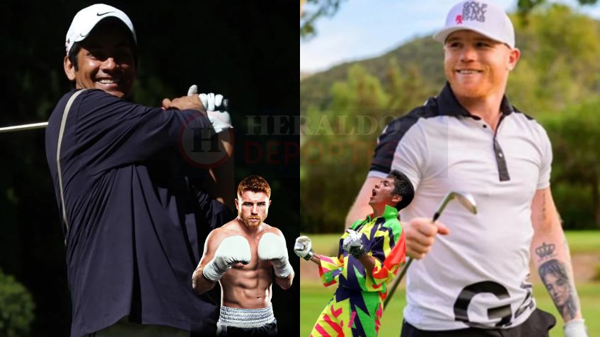 Las bromas de Jorge Campos al Canelo Álvarez antes de jugar golf