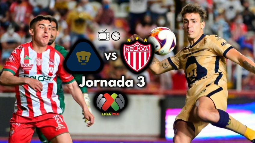 Qué canal transmite Pumas vs Necaxa EN VIVO por TV: Jornada 3 Liga MX