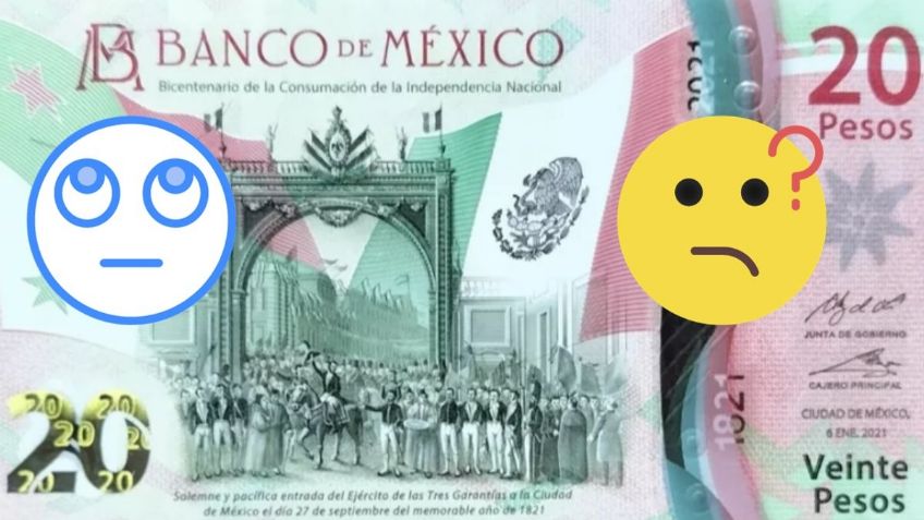 ¿Cuál es el número de serie del billete de 20 pesos por el que piden más de 300 mil pesos?