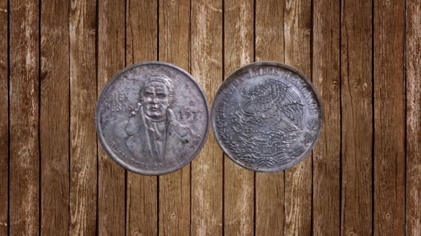Moneda de PLATA de 100 pesos con Morelos se vende por 449 mil pesos | Características