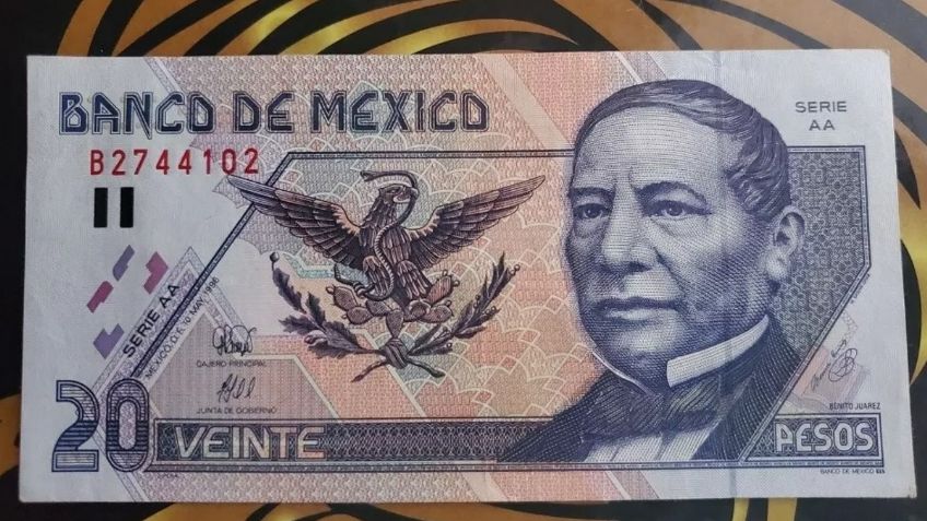 ¿Cómo es el billete de 20 pesos por el que pagan hasta 60,000 pesos en Internet?