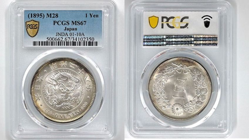 Conoce la moneda CERTIFICADA de PLATA que tiene un dragón y se vende por casi 800 mil pesos