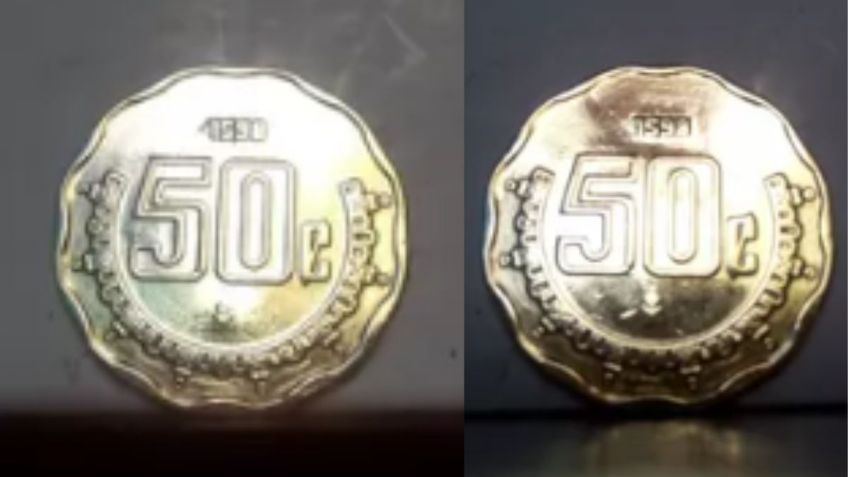 La moneda de 50 centavos con ERROR de ACUÑACIÓN que vale 10 mil pesos