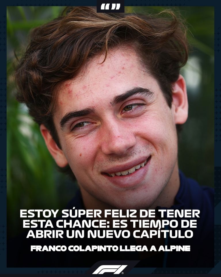 Colapinto feliz de llegar a Alpine