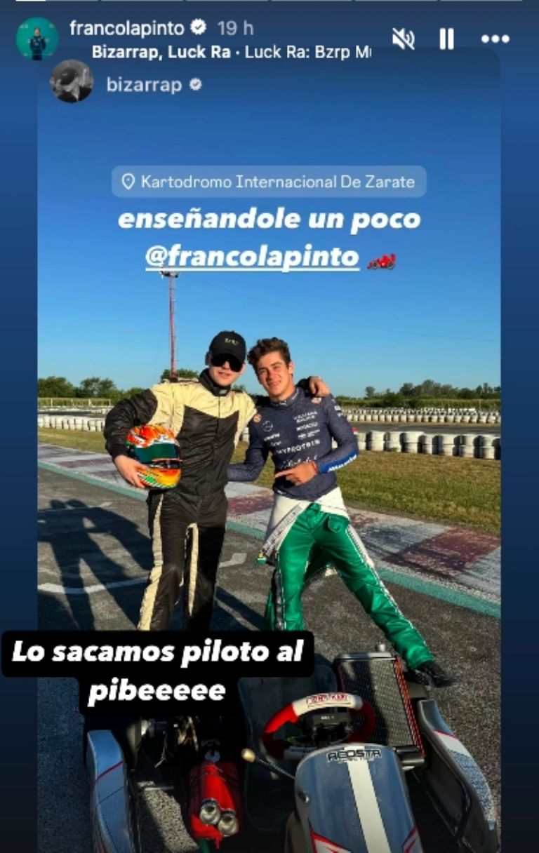 La respuesta de Franco Colapinto (@francolapinto)