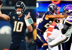 Foto ilustrativa de nota NFL 2025: Justin Herbert se luce con 3 TD en la paliza de Chargers contra Vikings en la Semana 8