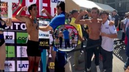 Foto que representa a Gustavo "Dorado" Rivera-Río cumple en la báscula y va con todo por la victoria en Puebla