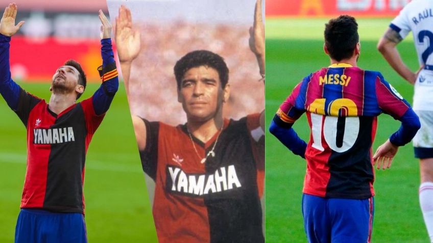 La vez que Messi homenajeó a Maradona con una camiseta de Newell’s y ocultó una historia increíble