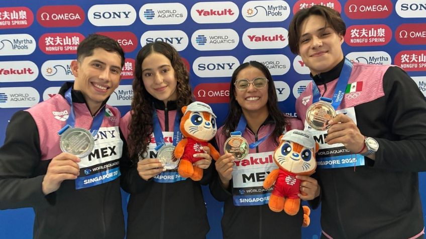 ¡Orgullo Mexicano! Osmar Olvera, Ale Estudillo, Yunuen Parra y Randal Willars ganan plata en Mundial