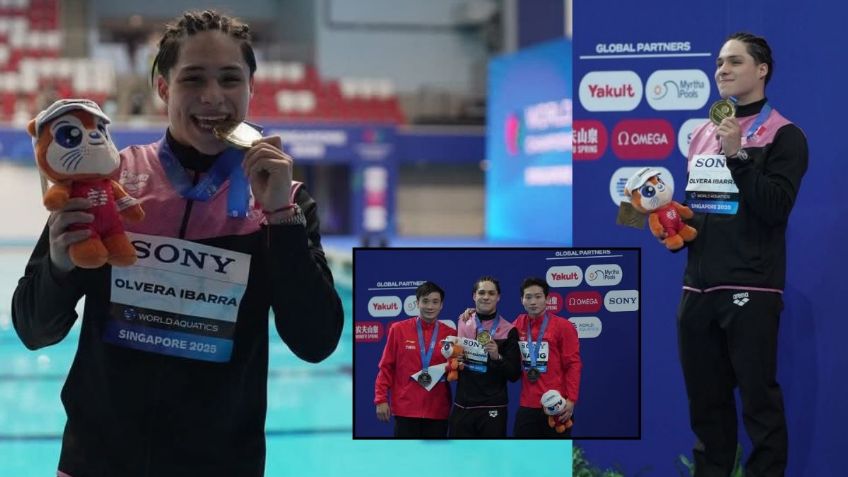 Osmar Olvera gana oro en Singapur: el clavadista mexicano con más preseas en Campeonatos Mundiales