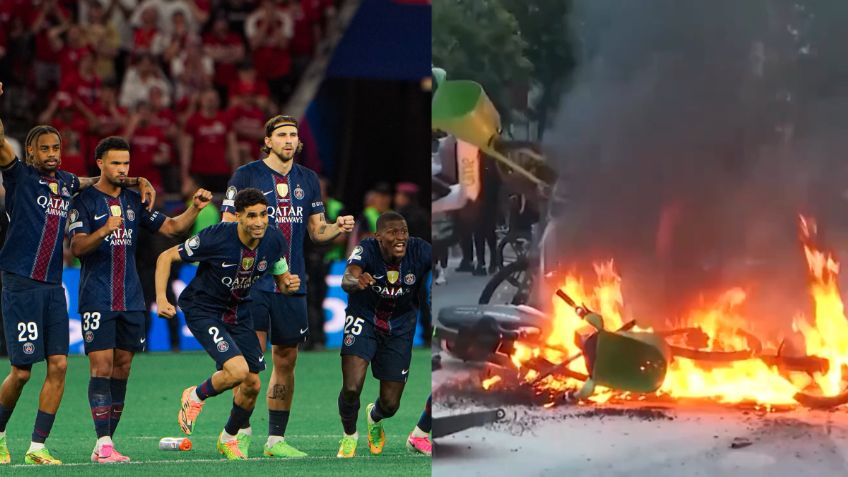 El título del PSG en Champions League desata el caos en París: Reportan varios detenidos