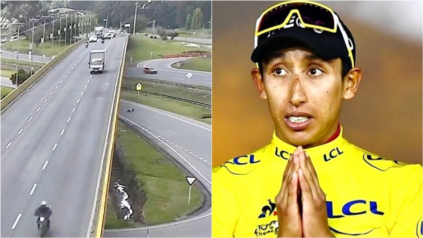 Ciclista muere al ser arrojado de un puente y Egan Bernal explota (VIDEO)