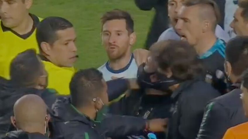Messi explota contra asistente de Bolivia tras el triunfo de Argentina (VIDEO)