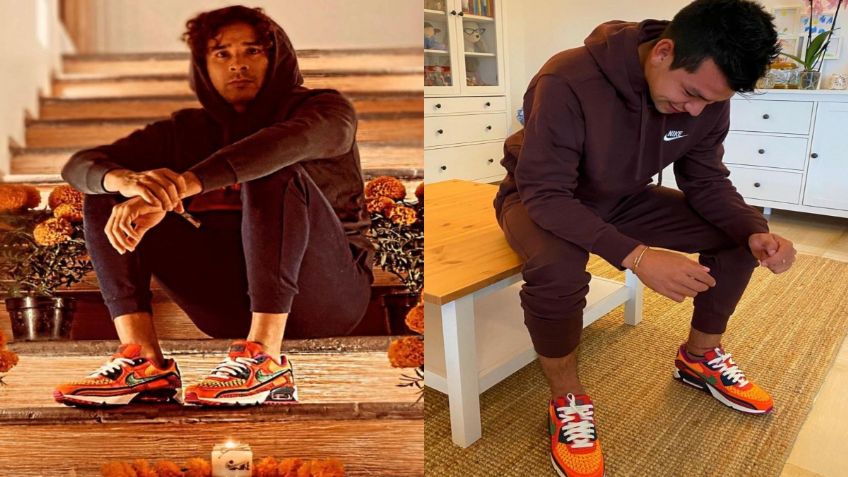 Guillermo Ochoa y Chucky Lozano presumen tenis del Día de Muertos (FOTOS)