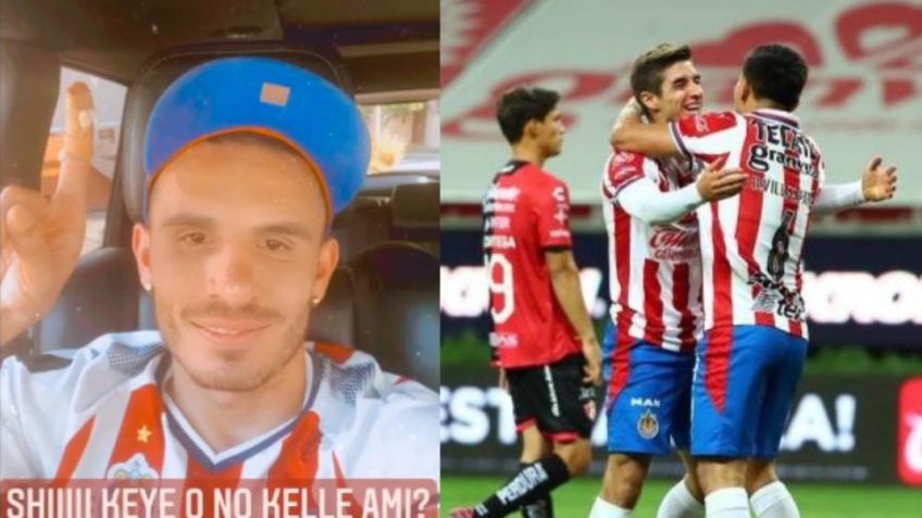 Omar Chávez, hijo de JC Chávez, presume playera de Chivas tras Clásico Tapatío