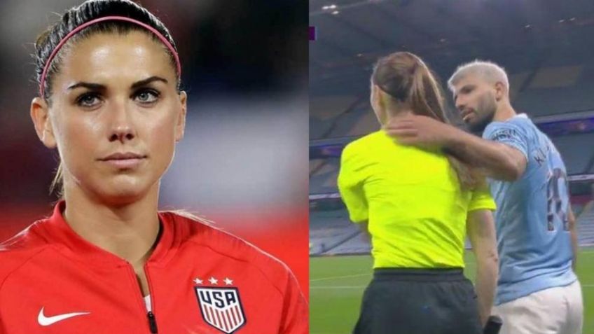 Alex Morgan arremete contra Kun Agüero por agredir a jueza de línea