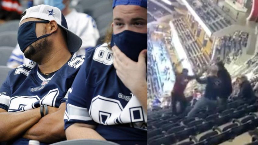 NFL: Aficionado de Cowboys empuja a rival escaleras abajo (VIDEO VIRAL)