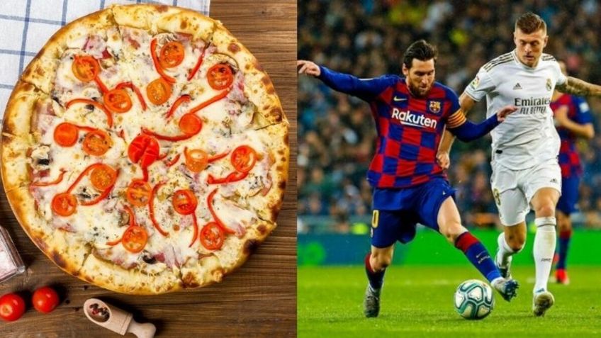 Lanzan la pizza oficial del Clásico Barcelona vs Real Madrid
