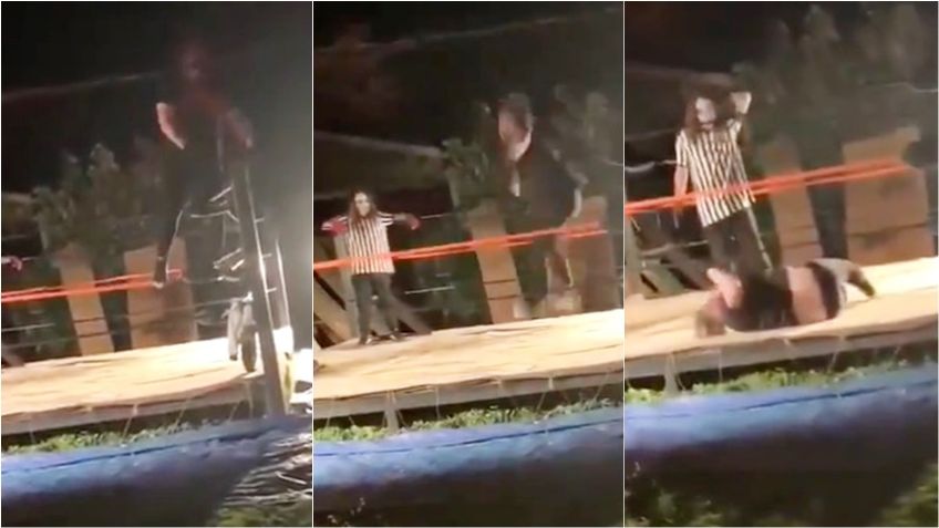 Luchador se rompe las rodillas en un salto de rutina (VIDEO VIRAL)