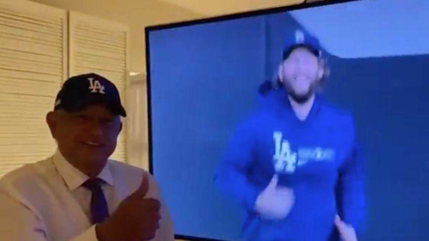 Serie Mundial: Andrés Manuel López Obrador celebra a los Dodgers y a Julio Urías
