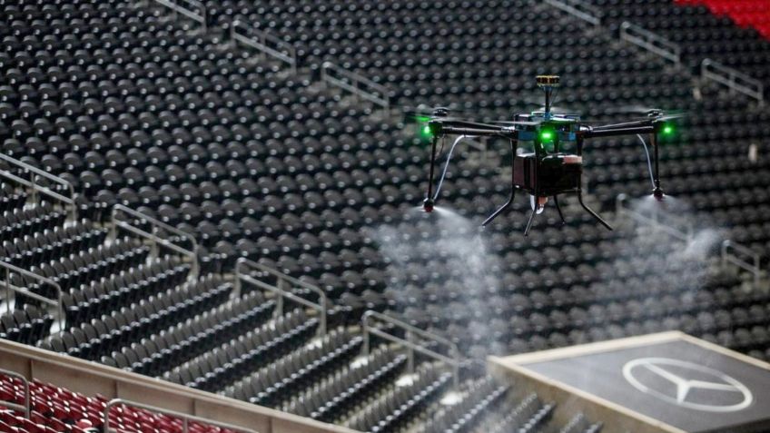 NFL utiliza drones y robots para desinfección de estadios contra covid-19 (VIDEO)