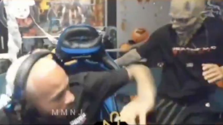 Neymar recibe tremendo susto por broma de Halloween (VIDEO)