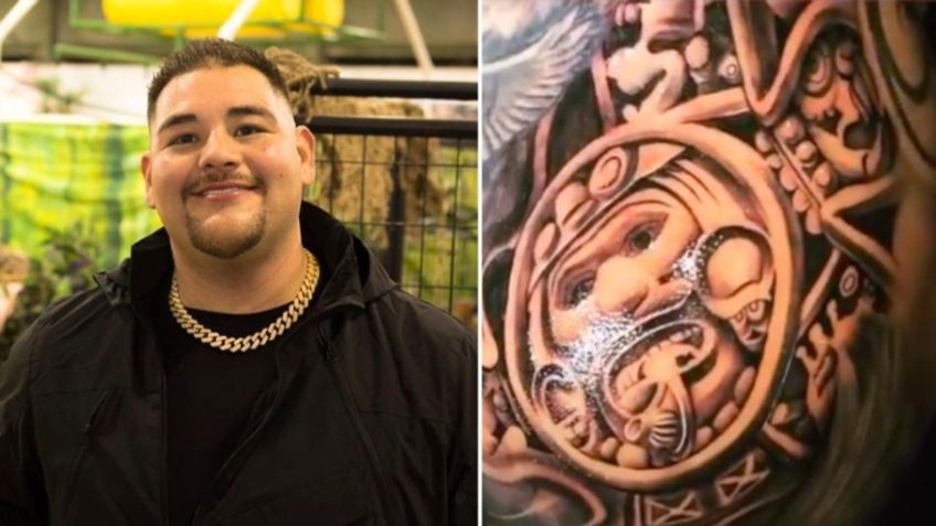 Andy Ruiz presume nuevo tatuaje para su próxima pelea (VIDEO)