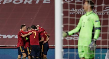 España aplasta 6-0 a Alemania y avanza como líder en la Nations League