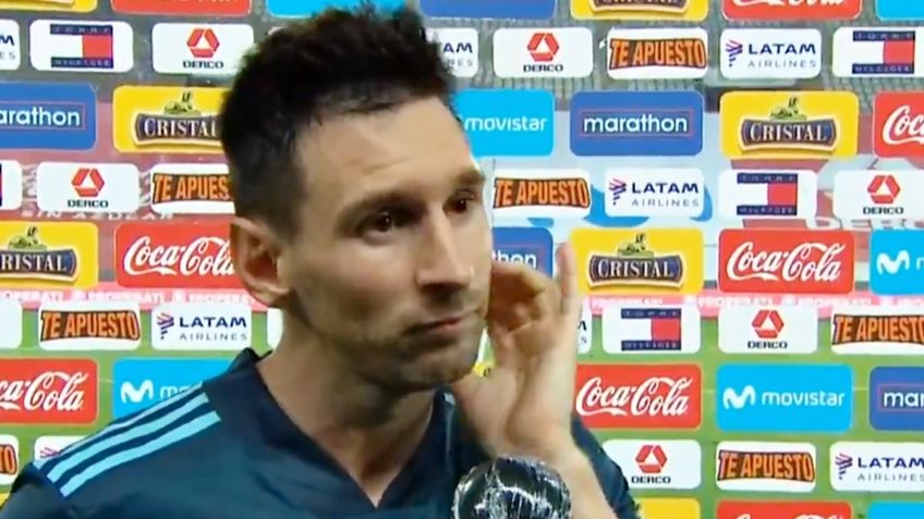 Messi recibe pregunta incómoda de periodista peruano y así reacciona (VIDEO)