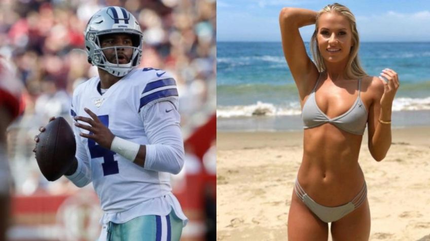 Novia de Dak Prescott se vuelve viral por su disfraz de Día de Muertos