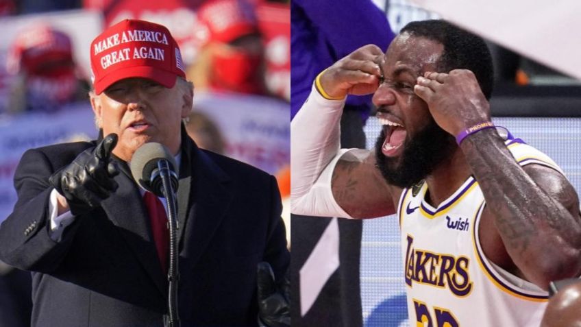 Donald Trump se burla de LeBron James en su cierre de campaña (VIDEO)