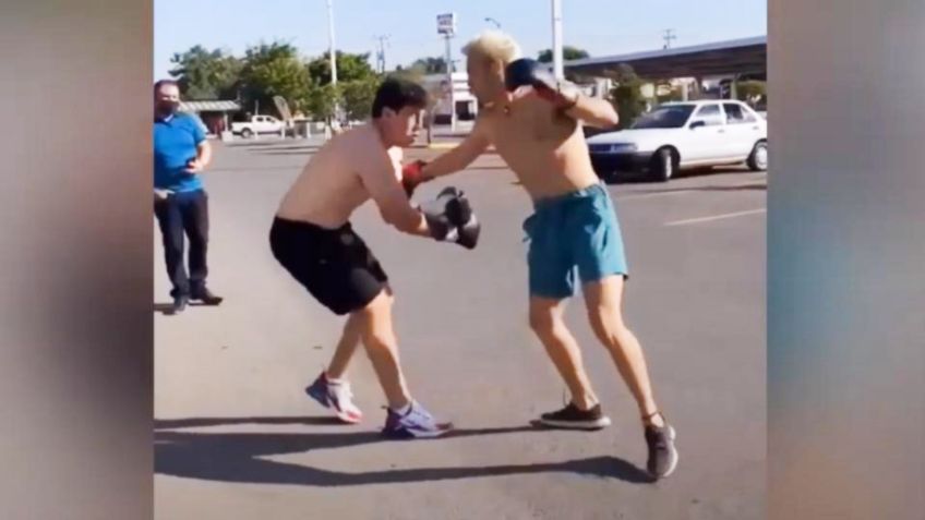 Julio César Chávez Jr. pelea con youtuber en un estacionamiento (VIDEO)