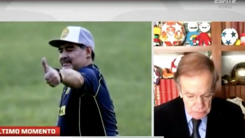 José Ramón Fernández rompe en llanto al recordar a Maradona (VIDEO)