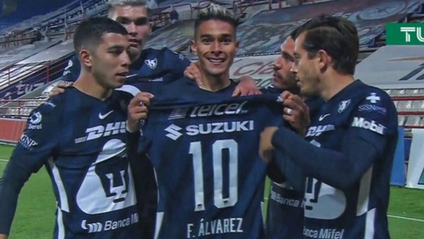 Favio Álvarez dedica gol a Diego Maradona en el Pachuca vs Pumas (VIDEO)
