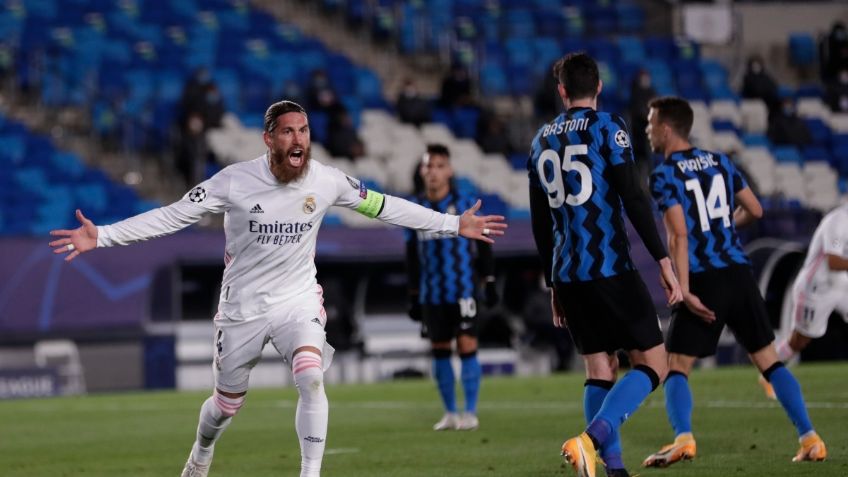 Real Madrid vence 3-2 al Inter de Milán, con gol 100 de Sergio Ramos