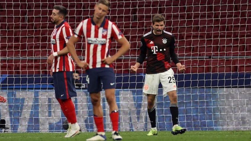 Héctor Herrera reaparece, pero Atlético de Madrid deja ir triunfo ante Bayern Múnich