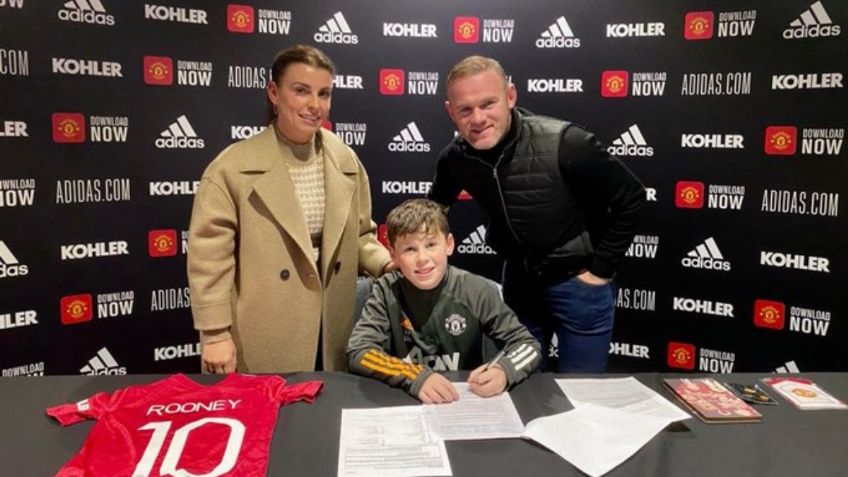 Hijo de Wayne Rooney ficha con el Manchester United a los 11 años