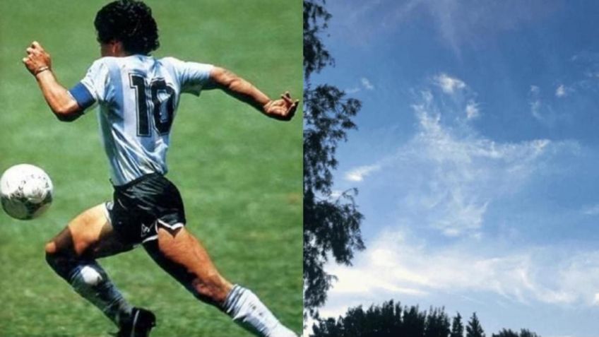 La nueva 'aparición' de Diego Maradona en el cielo que se hizo viral (FOTO)