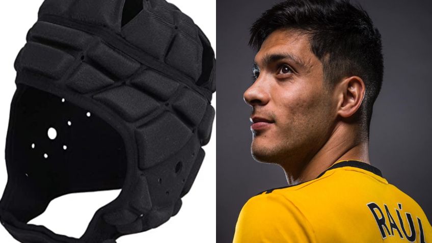 Así sería el casco protector que tendrá que usar Raúl Jiménez