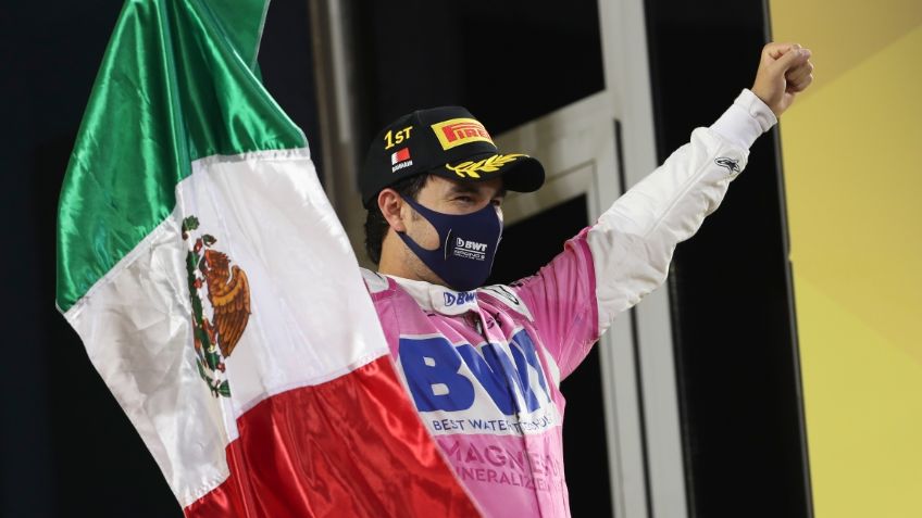 Himno Nacional fue editado durante la premiación a Checo Pérez