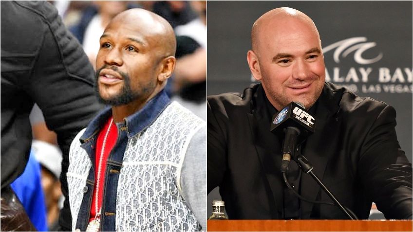 Así se burló Dana White del regreso de Mayweather al box ante un youtuber