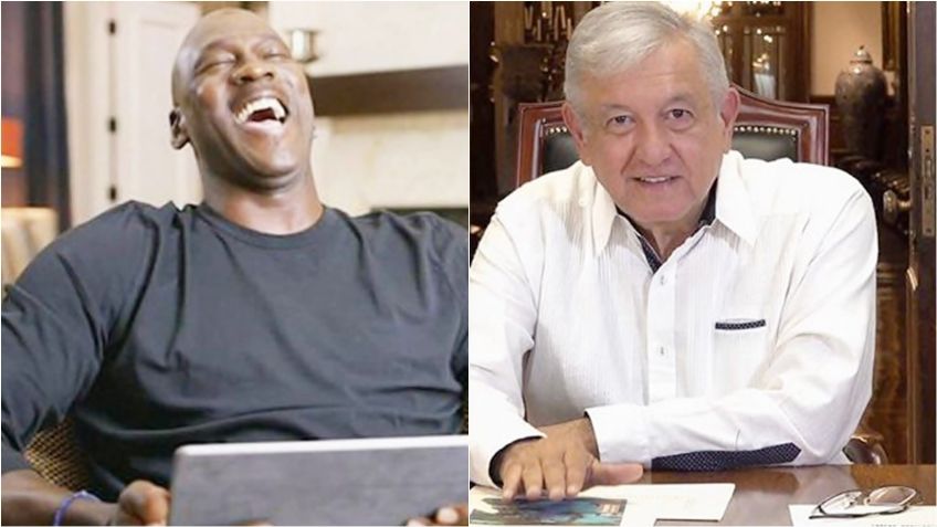 VIDEO: Michael Jordan "se burla" del Segundo Informe de AMLO
