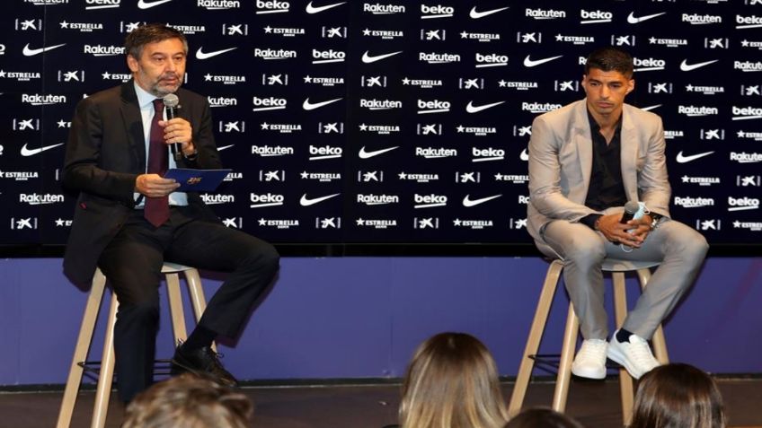 Luis Suárez lanza dardo a Bartomeu en su cara y en plena despedida (VIDEO)
