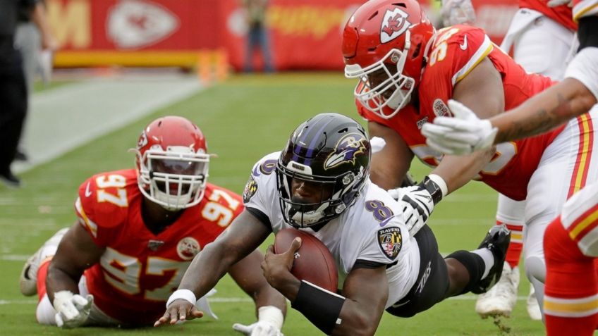 Qué canal transmite Ravens vs Chiefs por TV: NFL 2020