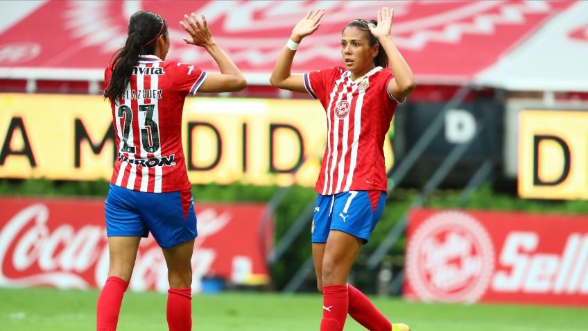 Chivas Femenil golea y acecha al América, Tigres y Monterrey (VIDEOS)
