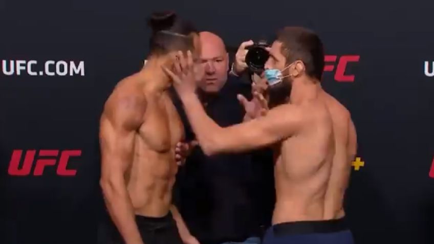 Luchador ruso abofetea a su rival en previa a pelea de UFC (VIDEO)