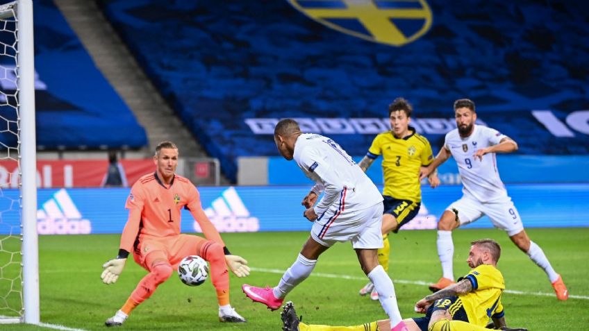 Con solitario gol de Mbappé, Francia se impone a Suecia en la Nations League